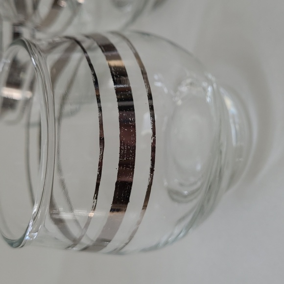 Platinum banded Roly Poly juice glasses - Picture 8 of 12